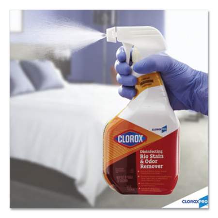 Clorox Disinfecting Bio Stain and Odor Remover, Fragranced, 128 oz Refill Bottle (31910EA)