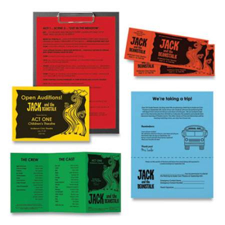 Astrobrights Color Paper - Five-Color Mixed Carton, 24 lb, 8.5 x 11, Assorted, 500 Sheets/Ream, 5 Reams/Carton (22999)