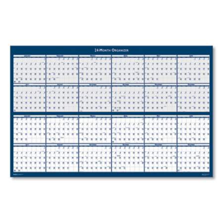 House of Doolittle Reversible/Erasable 2 Year Wall Calendar, 24 x 37, Light Blue/Blue/White Sheets, 24-Month (Jan to Dec): 2022 to 2023 (3964)