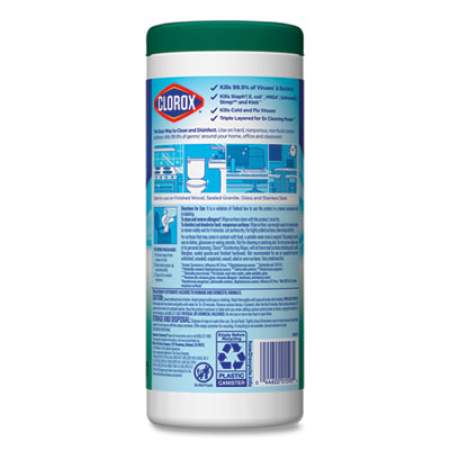Clorox Disinfecting Wipes, 7 x 8, Fresh Scent, 35/Canister, 12/Carton (01593CT)