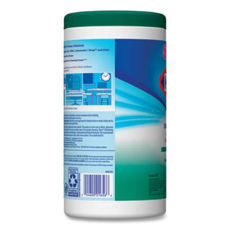 Clorox Disinfecting Wipes, Fresh Scent, 7 x 8, White, 75/Canister, 6 Canisters/Carton (01656)