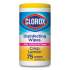 Clorox Disinfecting Wipes, 7 x 7 3/4, Crisp Lemon, 75/Canister (01628EA)