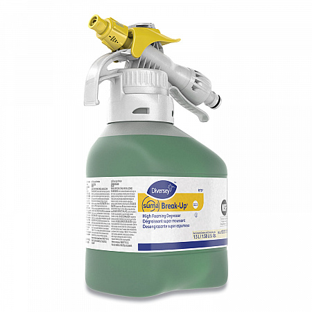Suma Break-Up Heavy-Duty Foaming Grease-Release Cleaner, 1,500 mL Bottle, 2/Carton (93313117)