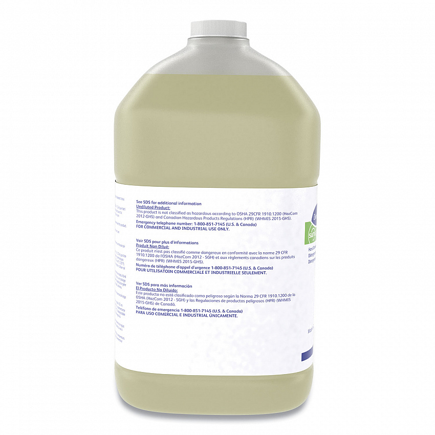 Suma Light D1.2 Hand Dishwashing Detergent, Citrus Scent, 1 gal Container, 4/Carton (957229280)