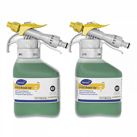 Suma Break-Up Heavy-Duty Foaming Grease-Release Cleaner, 1,500 mL Bottle, 2/Carton (93313117)