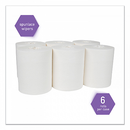 Power Clean Wipers for Disinfectants, Sanitizers and Solvents WetTask Customizable Wet Wiping System 250/Roll, 6 Roll/Carton (53850)