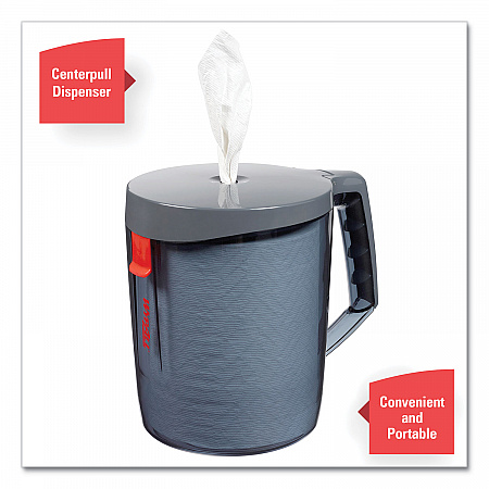 Reach Towel System Dispenser, 9.5 x 7 x 8.75, Black/Smoke (53688)