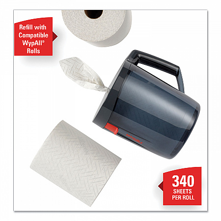 Reach Towel System Dispenser, 9.5 x 7 x 8.75, Black/Smoke (53688)