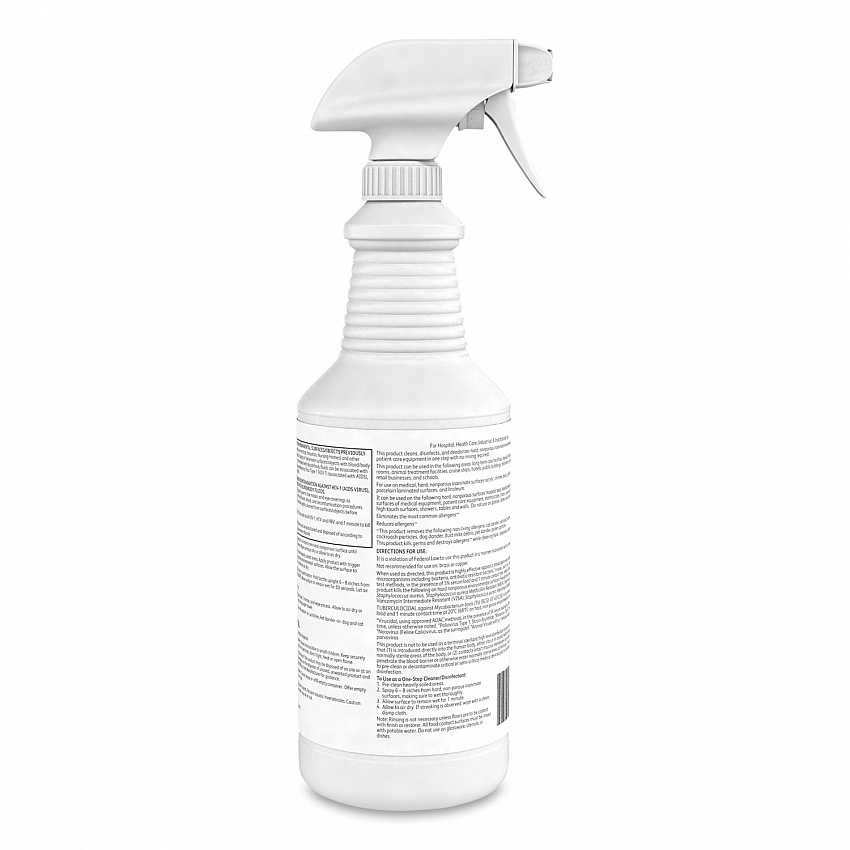 Oxivir 1 RTU Disinfectant Cleaner, 32 oz Spray Bottle, 12/Carton (100850916)
