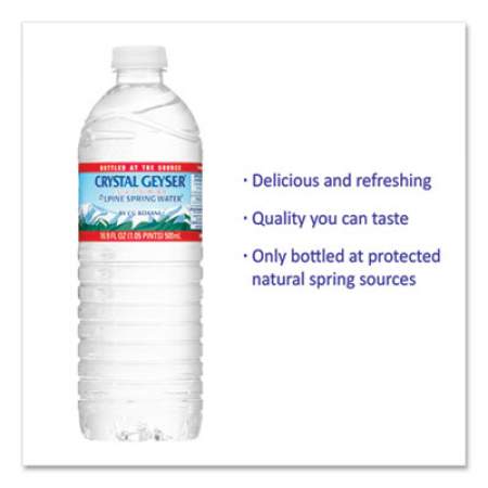 Crystal Geyser Alpine Spring Water, 16.9 oz Bottle, 24/Case, 84 Cases/Pallet (24514)