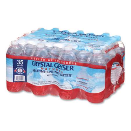 Crystal Geyser Natural Alpine Spring Water, 16.9 oz Bottle, 35/Carton (35001CTDEP)