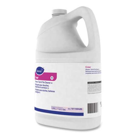 Diversey Crew Concentrated Shower/Tub/Tile Cleaner, Fresh Scent, 1 gal Bottle, 4/Carton (101100486)