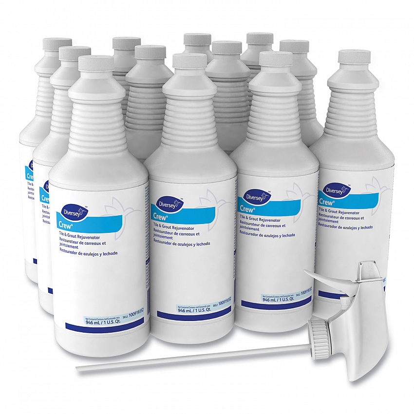 Crew Tile and Grout Rejuvenator, 32 oz Spray Bottle, 12/Carton (100919352)