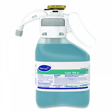 Crew Super-Concentrated Non-Acid Bowl and Bathroom Disinfectant Cleaner, Floral Scent, 1.4 L SmartDose, 2/Carton (5019237)