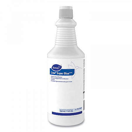 Crew Super Blue Mild Acid Bowl Cleaner, Citrus Scent, 32 oz Squeeze Bottle, 12/Carton (94476081)