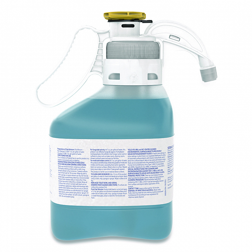 Crew Super-Concentrated Non-Acid Bowl and Bathroom Disinfectant Cleaner, Floral Scent, 1.4 L SmartDose, 2/Carton (5019237)
