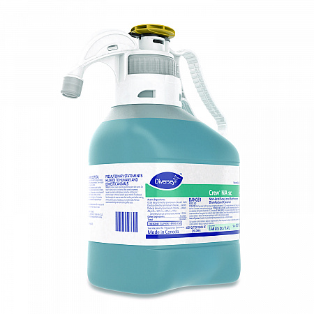 Crew Super-Concentrated Non-Acid Bowl and Bathroom Disinfectant Cleaner, Floral Scent, 1.4 L SmartDose, 2/Carton (5019237)