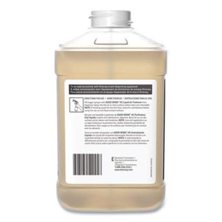 Diversey Good Sense HC Liquid Air Freshener, Green Apple, 2,500 mL Bottle, 2/Carton (910265)