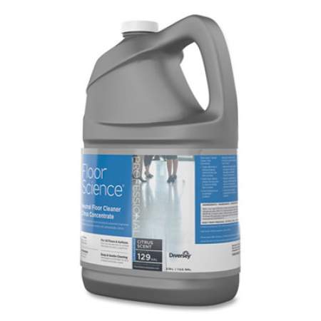 Diversey Floor Science Neutral Floor Cleaner Concentrate, Slight Scent, 1 gal, 4/Carton (CBD540441)