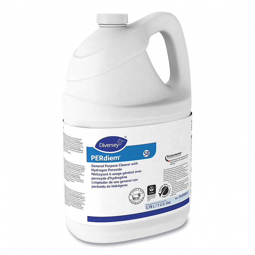 PERdiem Concentrated General Purpose Cleaner - Hydrogen Peroxide, Fragrance-Free, 1 gal Bottle (94998841)
