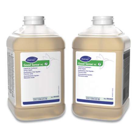 Diversey Good Sense HC Liquid Air Freshener, Green Apple, 2,500 mL Bottle, 2/Carton (910265)