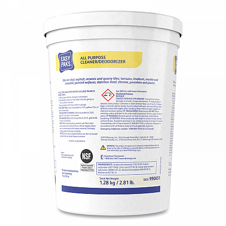 All-Purpose Cleaner/Deodorizer, Fresh Scent, 90 .5 oz Packets/Tub, 2 Tubs/Carton (990651)