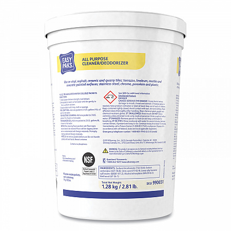 All-Purpose Cleaner/Deodorizer, Fresh Scent, 90 .5 oz Packets/Tub, 2 Tubs/Carton (990651)