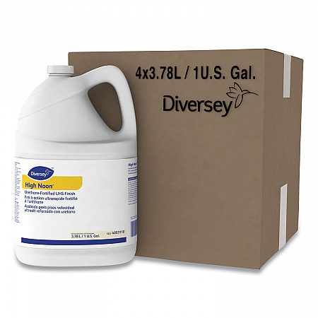 High Noon Urethane-Fortified UHS Floor Finish, Liquid, 1 gal Bottle, 4/Carton (4003110)