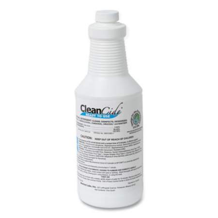 Wexford Labs CleanCide RTU Disinfecting Cleaner, Light Citrus Scent, 32 oz Bottle, 12 Bottles and 4 Trigger Sprayers/Carton (213002CT)