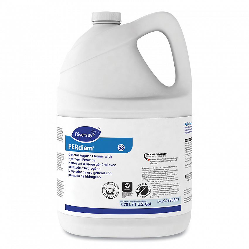 PERdiem Concentrated General Purpose Cleaner - Hydrogen Peroxide, Fragrance-Free, 1 gal Bottle (94998841)