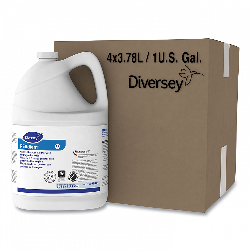 PERdiem Concentrated General Purpose Cleaner - Hydrogen Peroxide, Fragrance-Free, 1 gal Bottle (94998841)