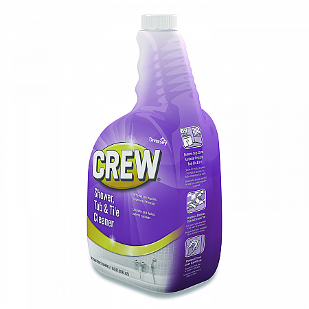 Crew Shower, Tub and Tile Cleaner, Fresh Clean Scent, Liquid, 32 oz Bottle (CBD540281EA)