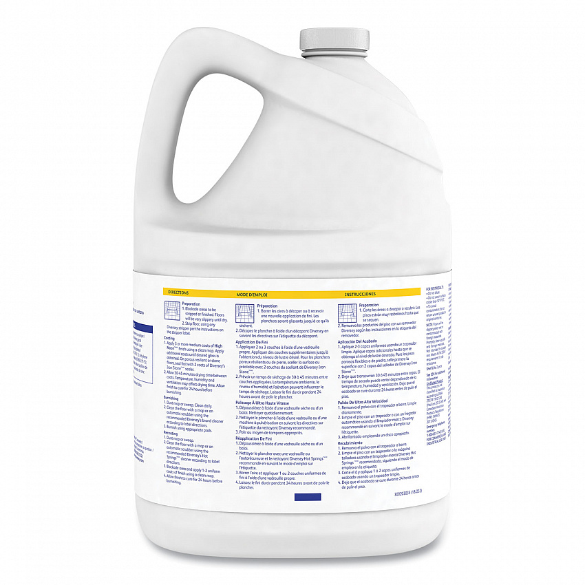 High Noon Urethane-Fortified UHS Floor Finish, Liquid, 1 gal Bottle, 4/Carton (4003110)