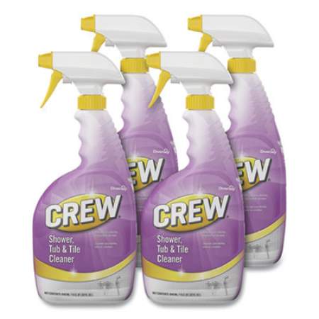 Diversey Crew Shower, Tub and Tile Cleaner, Liquid, 32 oz, 4/Carton (CBD540281)