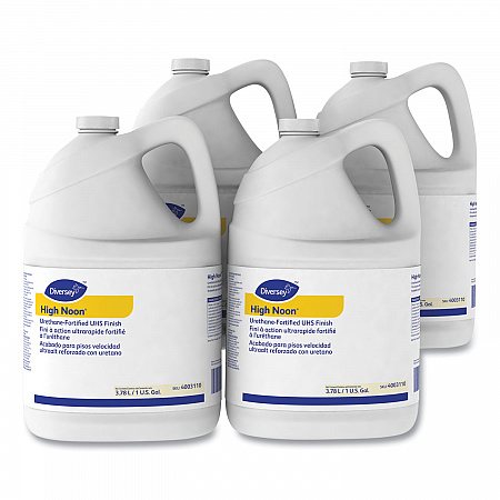 High Noon Urethane-Fortified UHS Floor Finish, Liquid, 1 gal Bottle, 4/Carton (4003110)