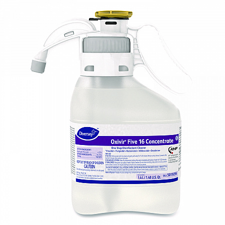 Oxivir Five 16 Concentrate One Step Disinfectant Cleaner, 1.4 L SmartDose, 2/Carton (5019296)