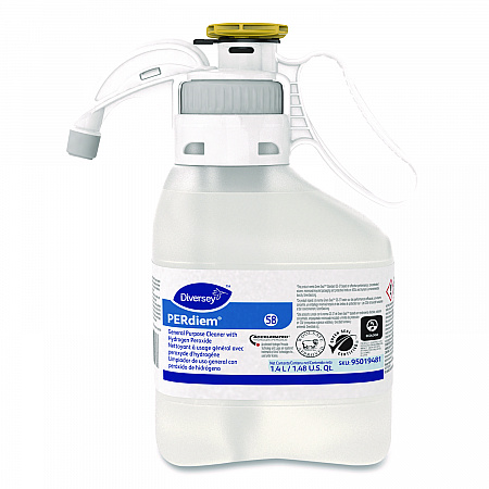 PERdiem Concentrated General Cleaner with Hydrogen Peroxide, Fragrance-Free, 1.4 L SmartDose, 2/Carton (95019481)