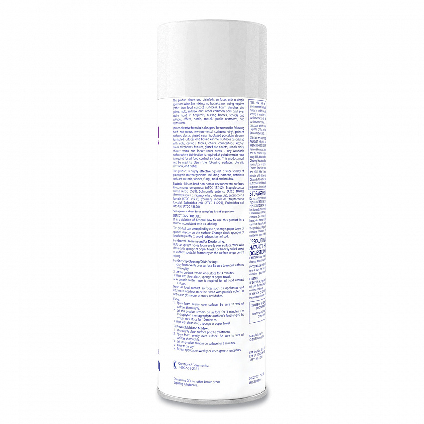 Envy Foaming Disinfectant Cleaner, Lavender Scent, 19 oz Aerosol Spray, 12/Carton (04531)