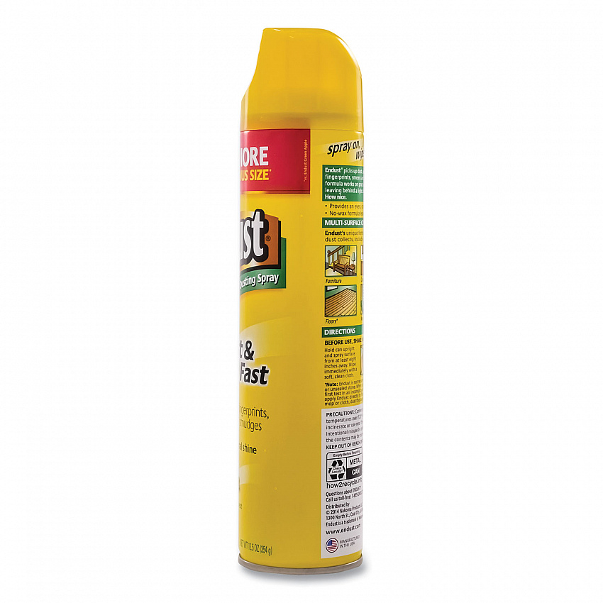 Endust Multi-Surface Dusting and Cleaning Spray, Lemon Zest Scent, 12.5 oz Aerosol Spray, 6/Carton (CB508171)