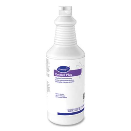 Diversey Emerel Plus Cream Cleanser, Odorless, 32 oz Squeeze Bottle, 12/Carton (94496138)