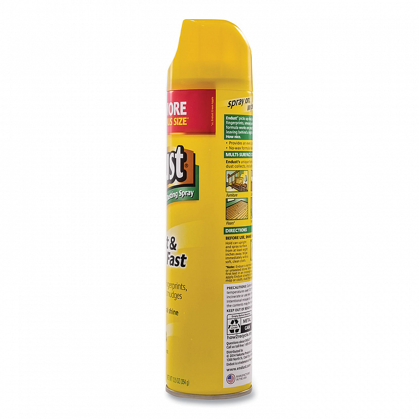 Endust Multi-Surface Dusting and Cleaning Spray, Lemon Zest Scent, 12.5 oz Aerosol Spray (CB508171EA)