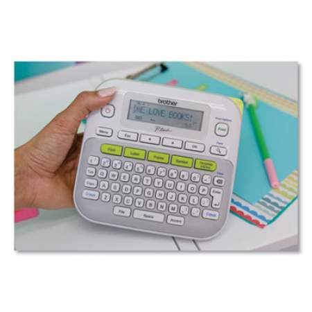 Brother P-Touch PT-D210 Easy-to-Use Label Maker, 2 Lines, 6.25 x 6 x 2.75