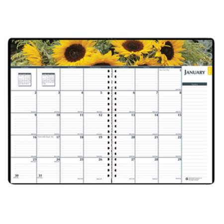 House of Doolittle Earthscapes Recycled Weekly/Monthly Planner, Gardens of the World Photography, 10 x 7, Black Cover, 12-Month (Jan-Dec): 2022 (294632)