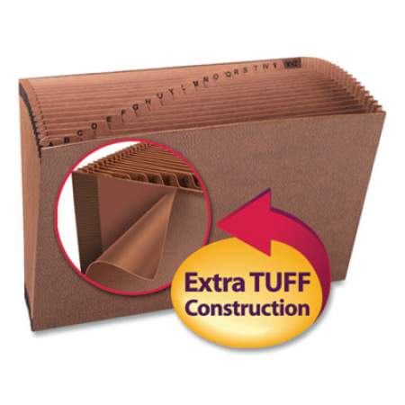 Smead TUFF Expanding Files, 21 Sections, 1/21-Cut Tab, Legal Size, Redrope (70430)