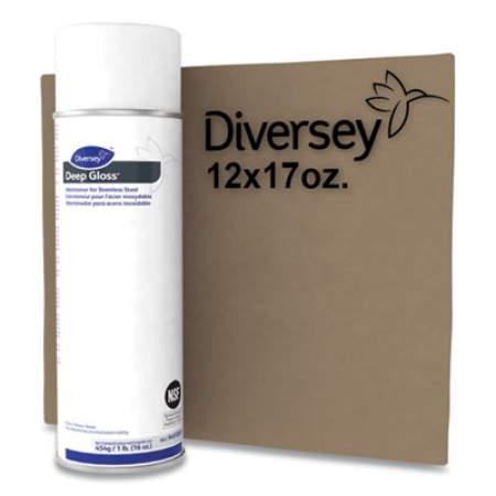 Diversey Deep Gloss Stainless Steel Maintainer, 16oz Aerosol, 12/carton (94970590CT)