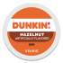Dunkin Donuts K-Cup Pods, Hazelnut, 22/Box (1270)