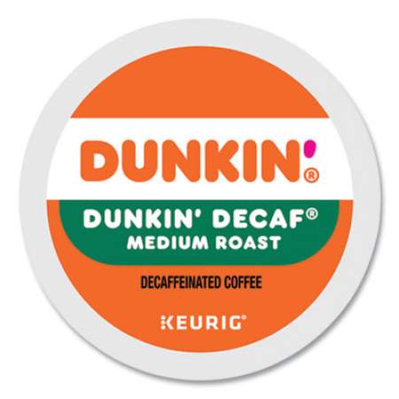 Dunkin Donuts K-Cup Pods, Dunkin' Decaf, 22/Box (1269)