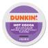 Dunkin Donuts Milk Chocolate Hot Cocoa K-Cup Pods, 22/Box (1261)