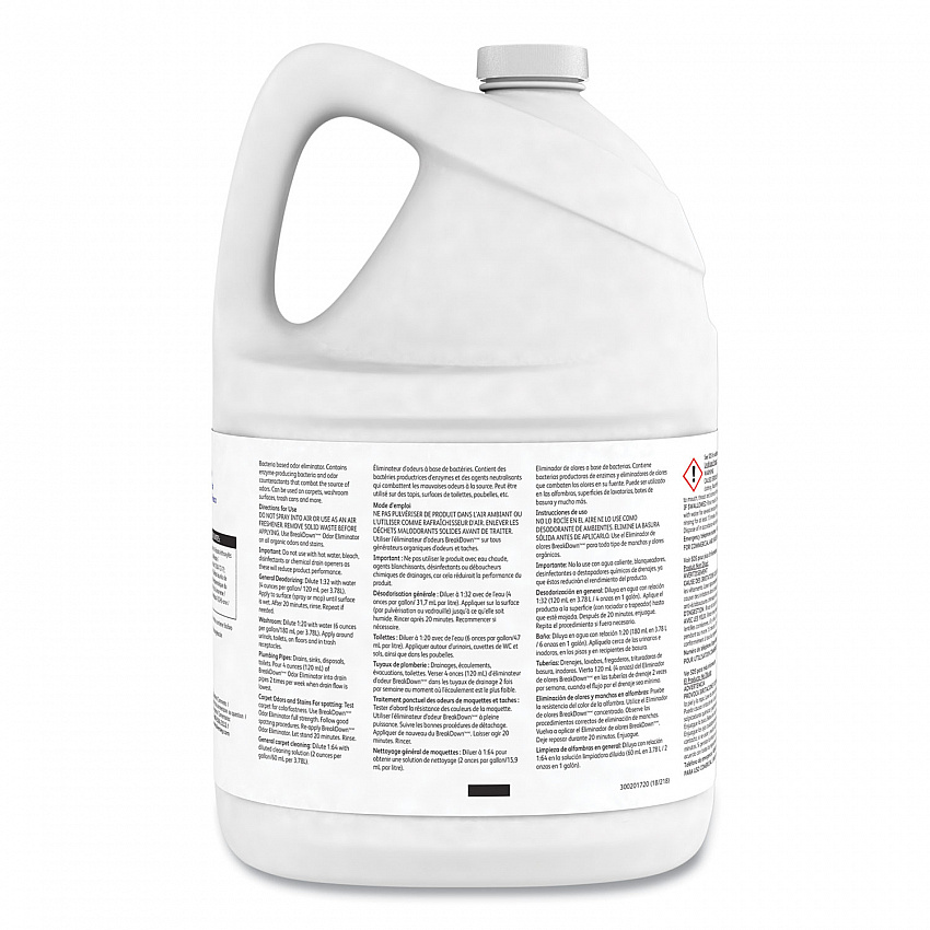 Breakdown Odor Eliminator, Cherry Almond, Liquid, 1 gal Bottle, 4/Carton (94355110)
