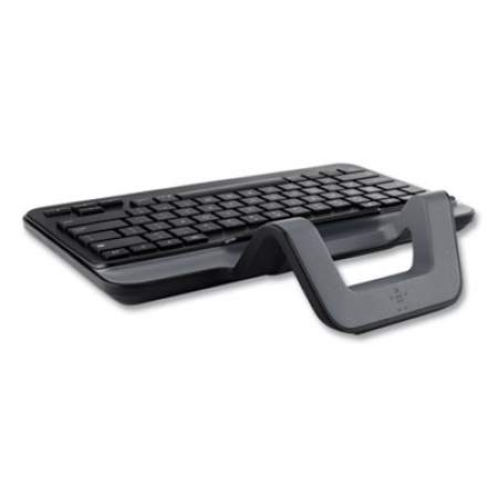 Belkin Wired Tablet Keyboard with Stand for for iPad with Lightning Connector, Black (B2B130)